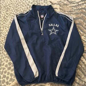 Dallas Cowboys Navy Pullover Wind Breaker